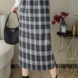 Long skirt high waist bag hip skirt mid-length A-l